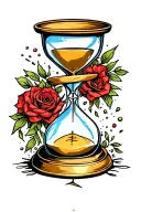 Hourglass tattoo design idea