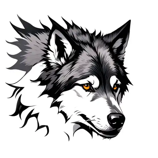 Sigma Wolf tattoo design idea