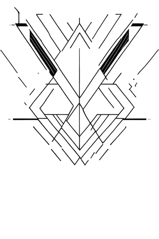synthesizer cirquit geometric design tattoo design idea