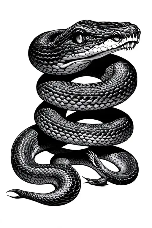 king cobra snake tattoo design idea