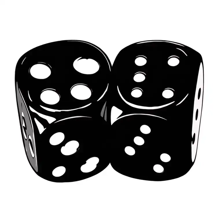 dice with the verse proverbs 16:33 tattoo design idea