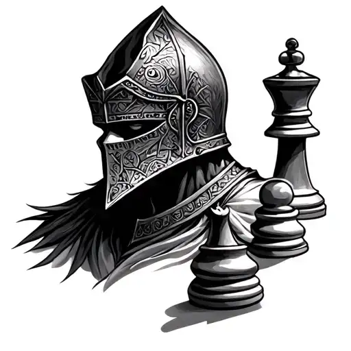 Knight Chess Piece tattoo design idea
