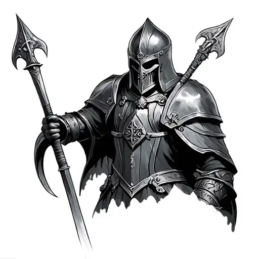 Black Templar tattoo design idea