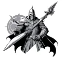 Black Templar tattoo design idea