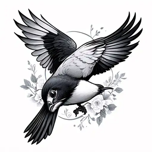 Swift Bird tattoo design idea