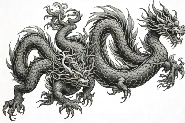Chines Dragon tattoo design idea