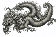 Chines Dragon tattoo design idea