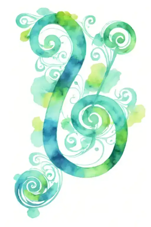 bass clef tattoo design idea