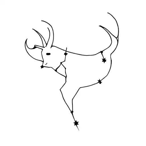 taurus constellation tattoo design idea