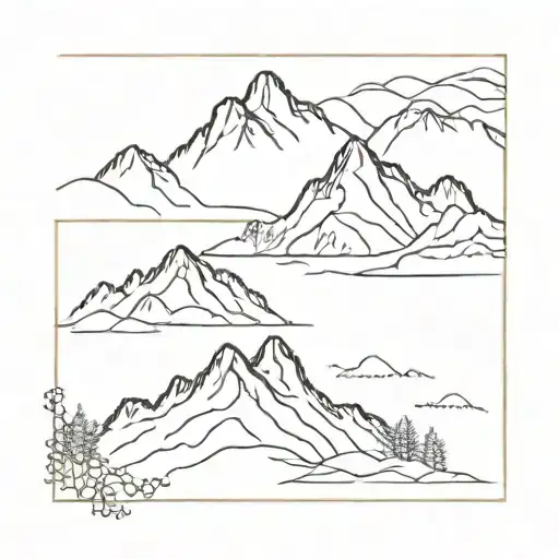 Lake District Mountains Tattoo tattoo design idea