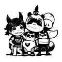 Cartoon Network characters tattoo design idea