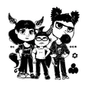 Cartoon Network characters tattoo design idea