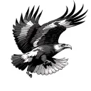 philippine eagle soaring tattoo design idea