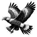 philippine eagle soaring tattoo design idea