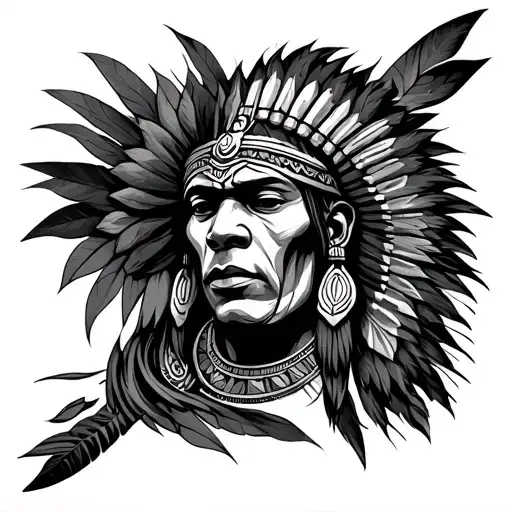 shaka zulu tattoo design idea