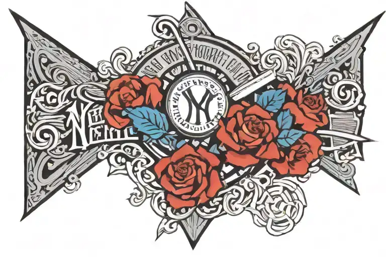 New York Yankees tattoo design idea