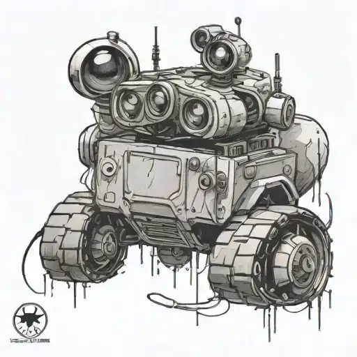 sketch style tattoo with Disney characters like Toothless mushu wall-e Stitch tattoo design idea