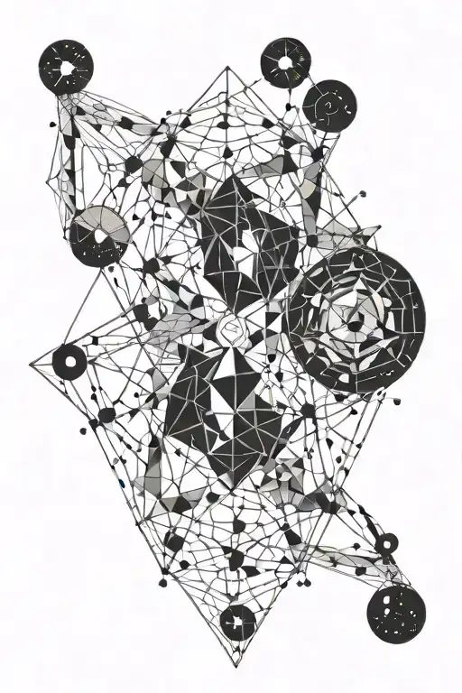 Aries and Gemini constellation tattoo design idea