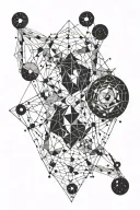 Aries and Gemini constellation tattoo design idea