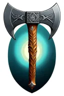 2-headed axe tattoo design idea