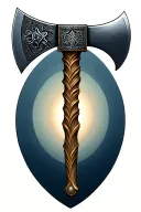 2-headed axe tattoo design idea
