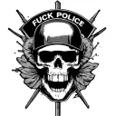 Fuck Police tattoo design idea