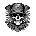 Fuck Police tattoo design idea