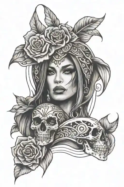 Chicano style tattoo tattoo design idea