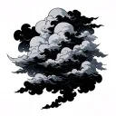 akatsuki cloud tattoo design idea