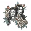 Aaliyah tattoo design idea