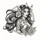 Aaliyah tattoo design idea