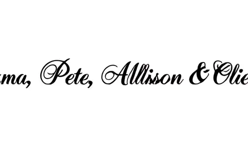 "Grandma, Pete, Allison & Olie" tattoo design idea
