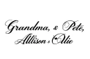 "Grandma, Pete, Allison & Olie" tattoo design idea