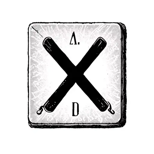 Scrabble Tile tattoo design idea