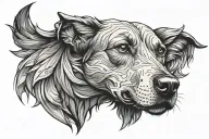 dog breed tattoo design idea