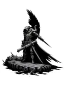 Warhammer 40k Dark Angels tattoo design idea