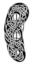 Celtic runic script tattoo design idea
