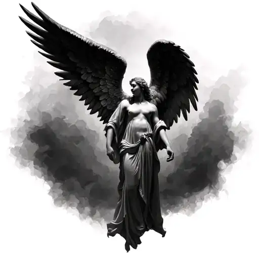 Gabriel Angel wings tattoo design idea