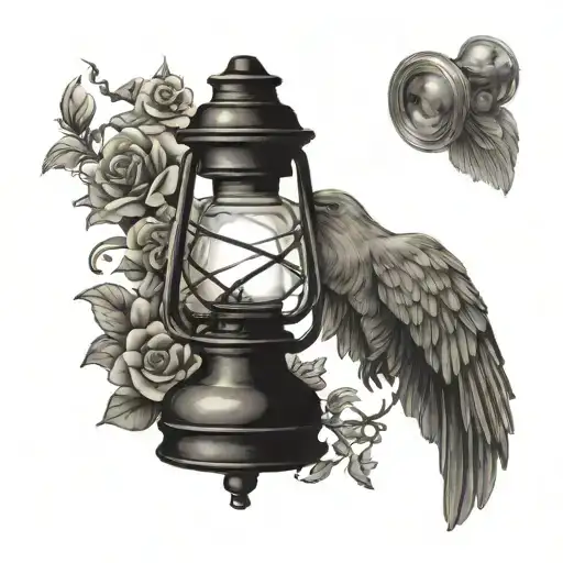 nightingale oil lamp ask me who I tattoo design idea