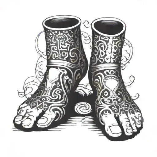 foot fetish tattoo design idea