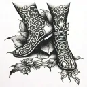 foot fetish tattoo design idea