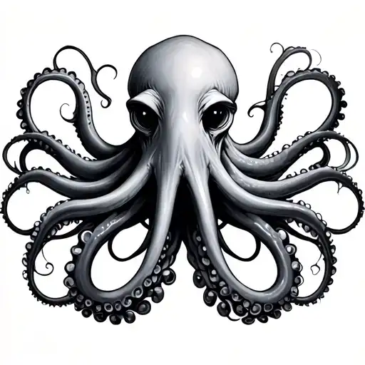 Tentacles tattoo design idea