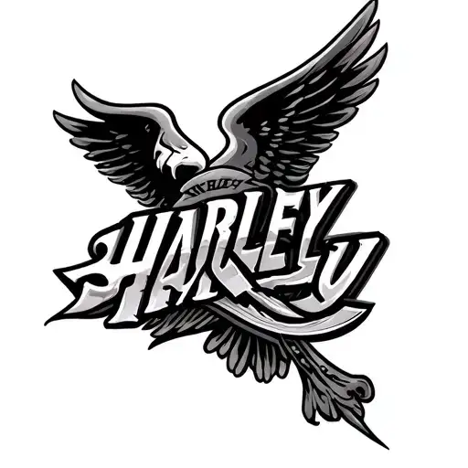 Harley Logo tattoo design idea
