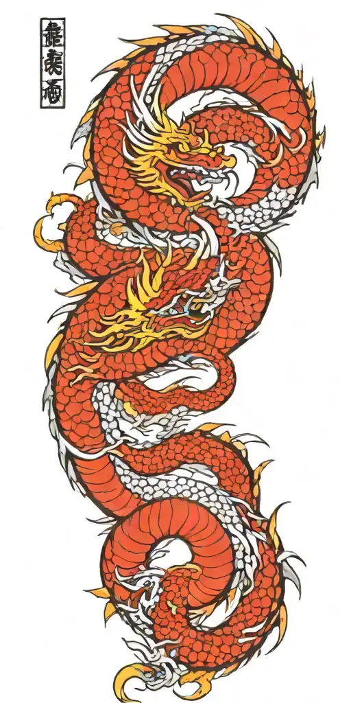 nãga dragon tattoo design idea