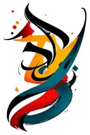 arabic tattoo design idea