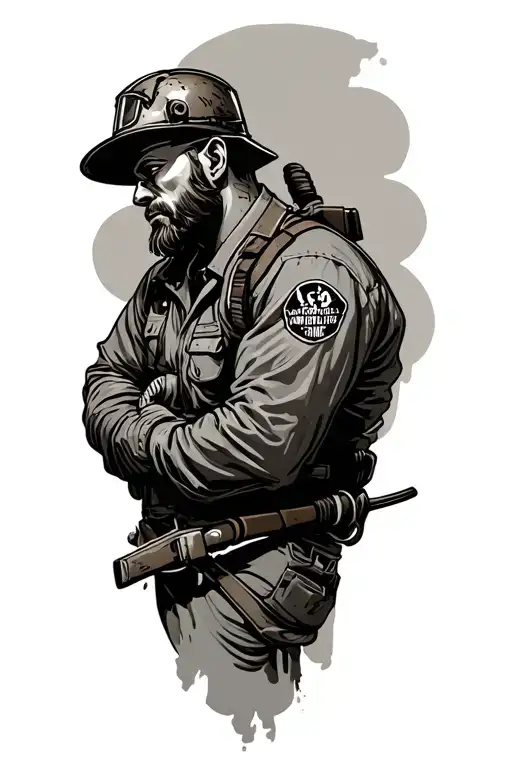 Lineman tattoo design idea