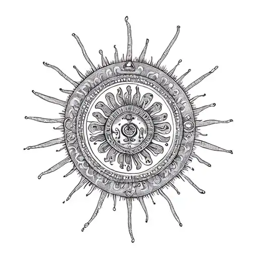 Mahabharat karna sun symbol on antha Asti prarambh test tatto tattoo design idea