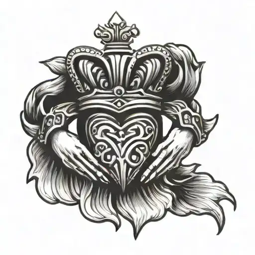 Claddagh tattoo design idea