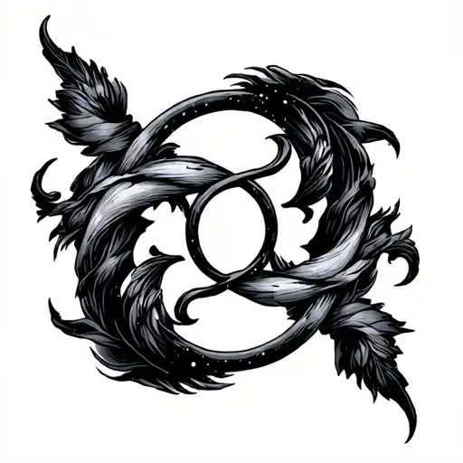 Astrological sign of Gemini tattoo design idea
