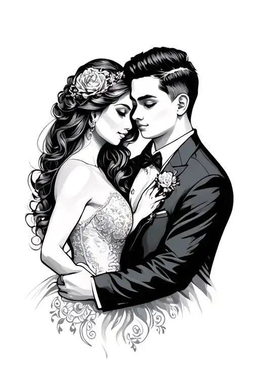 married couples tattoo inspired tattoo design idea